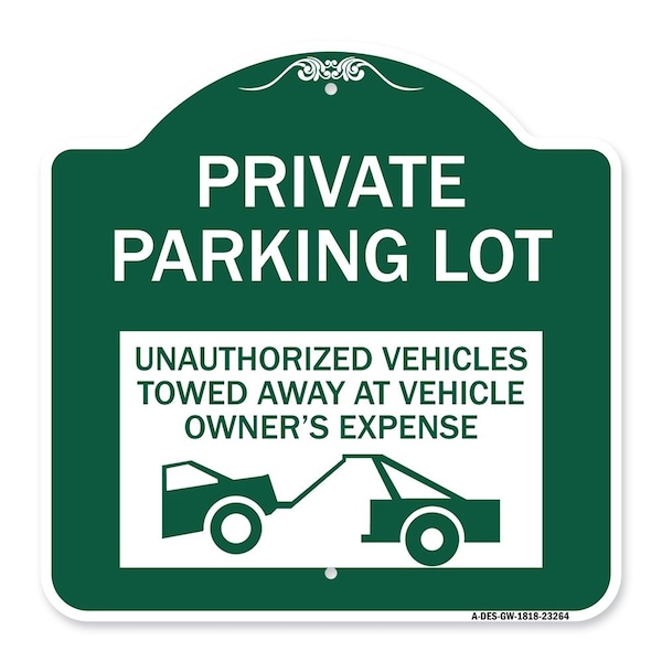 Private Parking Lot Unauthorized Vehicles Towed at Owner Expense, A-DES-GW-1818-23264
